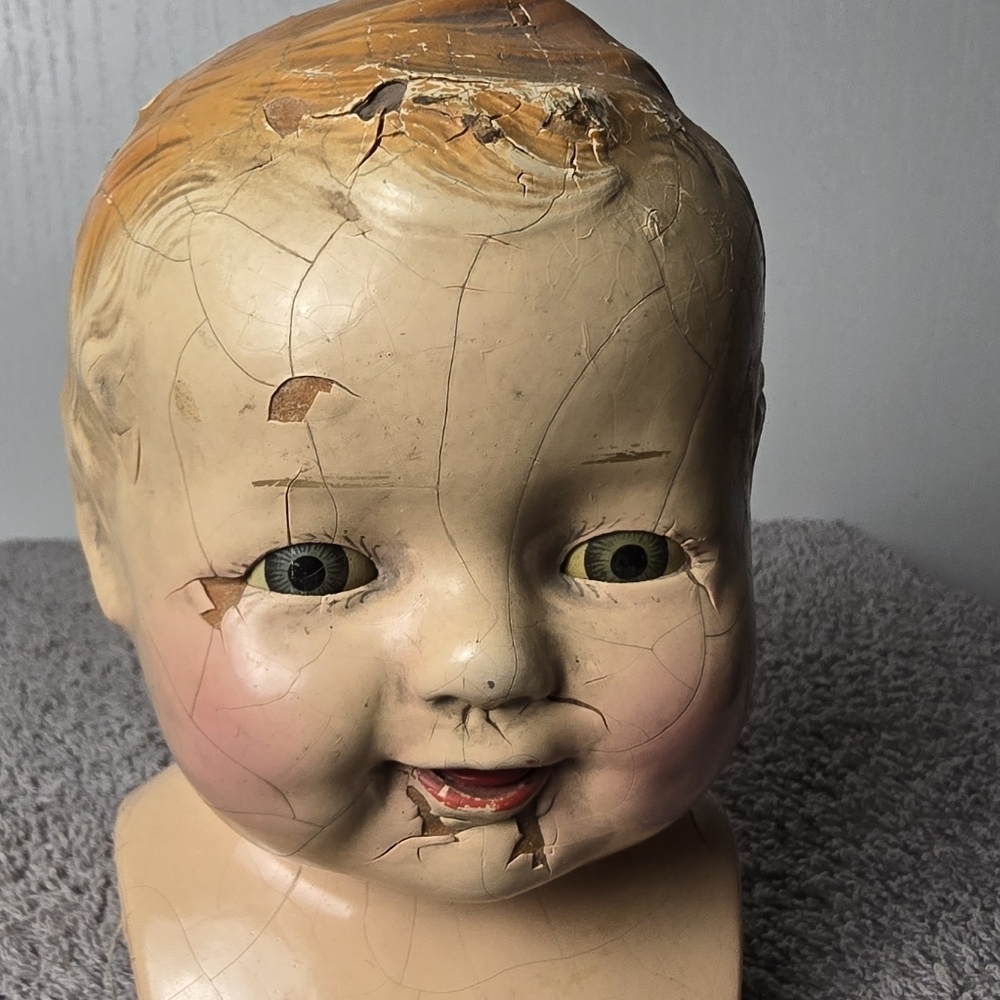 Vintage Doll Head Home Accent - Picture 8 of 10